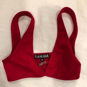 I.AM.GIA cropped bra-let top